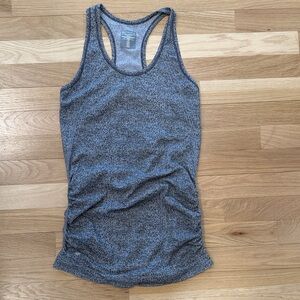 Athleta Heathered Gray Racerback Tank Top